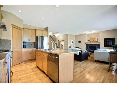 438 Silverado Boulevard Sw, Calgary, AB - Indoor Photo Showing Kitchen With Stainless Steel Kitchen