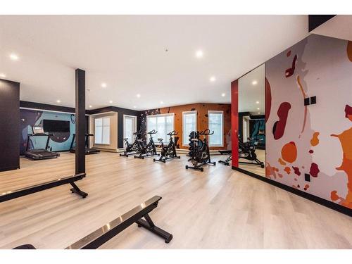 2413-681 Savanna Blvd Ne, Calgary, AB - Indoor Photo Showing Gym Room