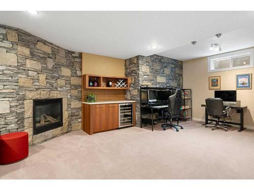 78 Sienna Park Place Sw, Calgary, AB - Indoor With Fireplace