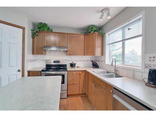 120 Citadel Close Nw, Calgary, AB - Indoor Photo Showing Kitchen With Double Sink