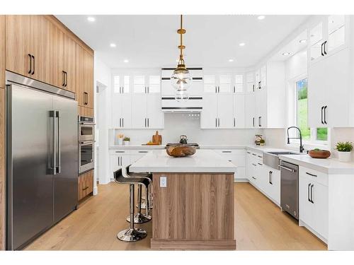 419 Patterson Boulevard Sw, Calgary, AB - Indoor Photo Showing Kitchen With Stainless Steel Kitchen With Upgraded Kitchen