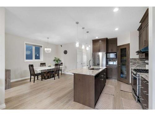 433 Redstone Grove Ne, Calgary, AB - Indoor Photo Showing Kitchen With Stainless Steel Kitchen With Upgraded Kitchen