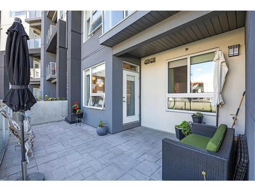 123-8530 8A Avenue Sw, Calgary, AB - Outdoor With Deck Patio Veranda With Exterior