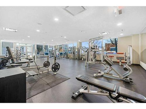 1301-211 13 Avenue Se, Calgary, AB - Indoor Photo Showing Gym Room