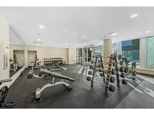 1301-211 13 Avenue Se, Calgary, AB - Indoor Photo Showing Gym Room