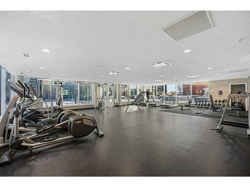 1301-211 13 Avenue Se, Calgary, AB - Indoor Photo Showing Gym Room