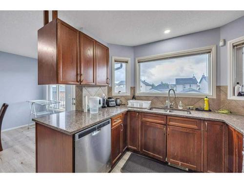 355 Saddlebrook Way Ne, Calgary, AB - Indoor Photo Showing Kitchen With Double Sink