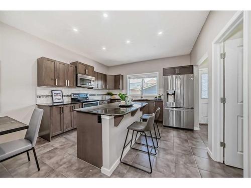 285 Skyview Ranch Boulevard Ne, Calgary, AB - Indoor Photo Showing Kitchen With Stainless Steel Kitchen With Upgraded Kitchen