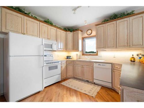 30306 Woodland Heights, Rural Rocky View County, AB - Indoor Photo Showing Kitchen With Double Sink