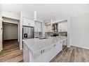 184 Hotchkiss Way Se, Calgary, AB  - Indoor Photo Showing Kitchen With Double Sink With Upgraded Kitchen 