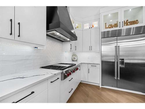 58 Calterra Estates Drive, Rural Rocky View County, AB - Indoor Photo Showing Kitchen With Upgraded Kitchen