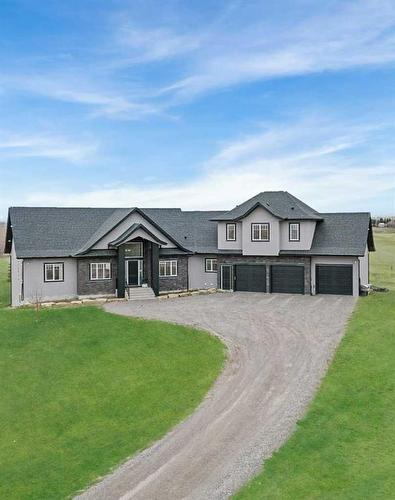 58 Calterra Estates Drive, Rural Rocky View County, AB - Outdoor With Deck Patio Veranda With Facade