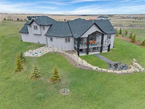 58 Calterra Estates Drive, Rural Rocky View County, AB - Outdoor With Deck Patio Veranda With View