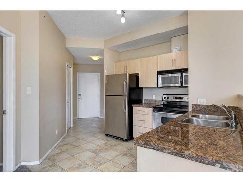 616-1053 10 Street Sw, Calgary, AB - Indoor Photo Showing Kitchen With Double Sink