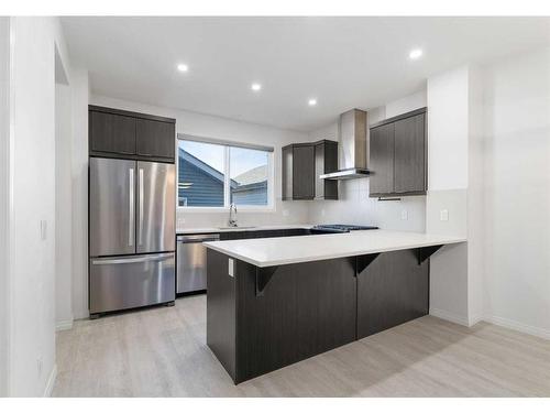 15 Heirloom Boulevard Se, Calgary, AB - Indoor Photo Showing Kitchen With Upgraded Kitchen