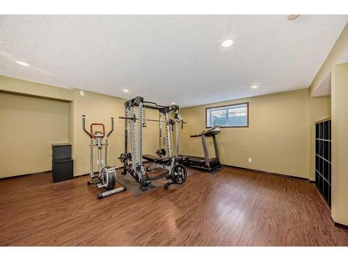328 Eversyde Way Sw, Calgary, AB - Indoor Photo Showing Gym Room