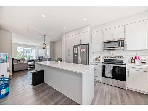 122 Homestead Boulevard Ne, Calgary, AB - Indoor Photo Showing Kitchen With Upgraded Kitchen