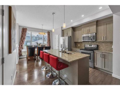 102 Saddlelake Terrace Ne, Calgary, AB - Indoor Photo Showing Kitchen With Double Sink With Upgraded Kitchen