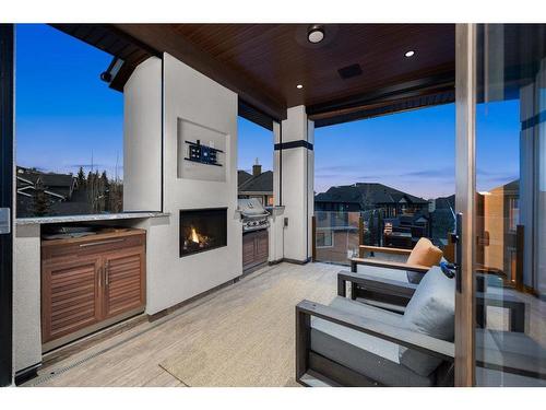 44 Spring Valley Lane Sw, Calgary, AB -  With Fireplace With Exterior