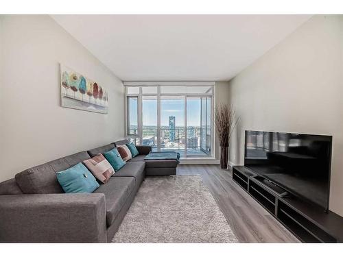 3101-1122 3 Street Se, Calgary, AB - Indoor Photo Showing Living Room