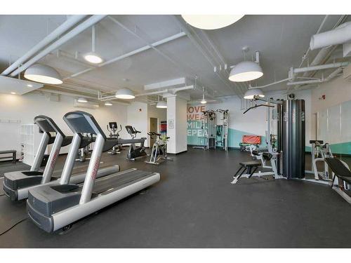 202-30 Mahogany Mews Se, Calgary, AB - Indoor Photo Showing Gym Room