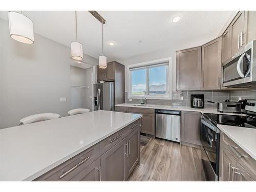 168 Livingston View Ne, Calgary, AB - Indoor Photo Showing Kitchen With Stainless Steel Kitchen With Upgraded Kitchen