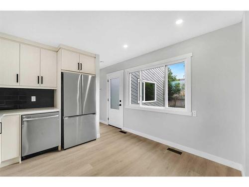 3869 Fonda Way Se, Calgary, AB - Indoor Photo Showing Kitchen With Stainless Steel Kitchen