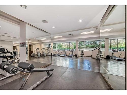 252-222 Riverfront Avenue Sw, Calgary, AB - Indoor Photo Showing Gym Room
