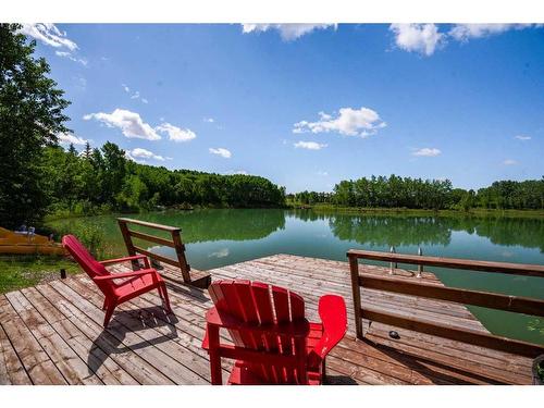 43 Cody Range Way, Rural Rocky View County, AB - Outdoor With Body Of Water With Deck Patio Veranda With View