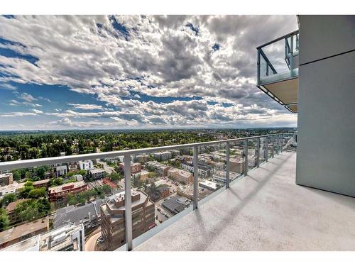 2506-930 16 Avenue Sw, Calgary, AB - Outdoor With Balcony With View With Exterior