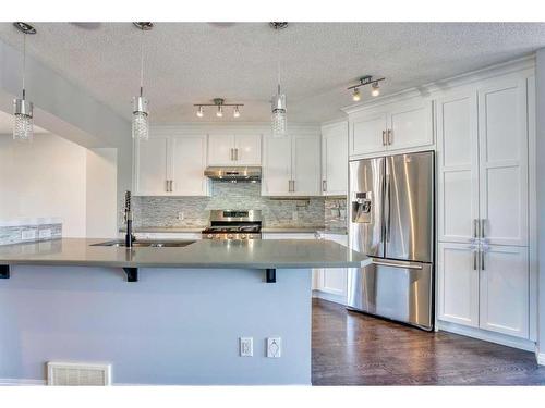 420 Auburn Crest Way Se, Calgary, AB - Indoor Photo Showing Kitchen With Stainless Steel Kitchen With Upgraded Kitchen