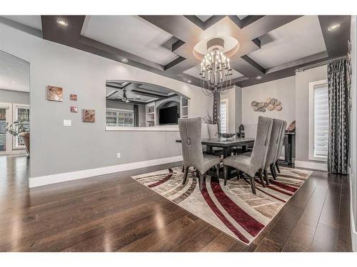 36 Rockyvale Green Nw, Calgary, AB - Indoor Photo Showing Living Room With Fireplace