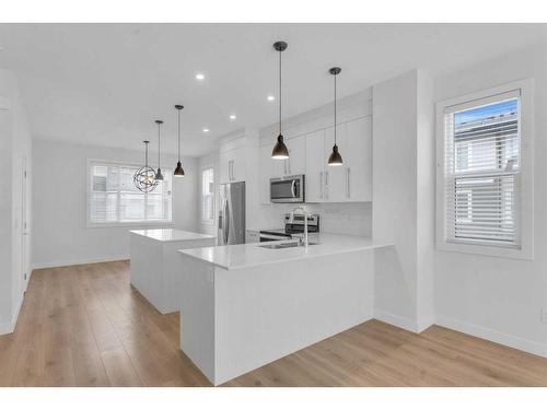 302-72 Cornerstone Manor Ne, Calgary, AB - Indoor Photo Showing Kitchen With Upgraded Kitchen