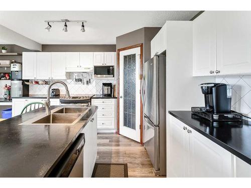 341 Citadel Meadow Bay Nw, Calgary, AB - Indoor Photo Showing Kitchen With Double Sink With Upgraded Kitchen