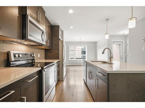 117 Evansridge Park Nw, Calgary, AB - Indoor Photo Showing Kitchen With Stainless Steel Kitchen With Upgraded Kitchen
