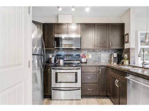 9-206 Village Terrace Sw, Calgary, AB - Indoor Photo Showing Kitchen With Stainless Steel Kitchen