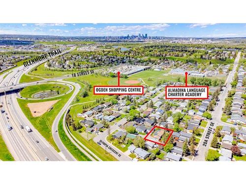 908 Olympia Crescent Se, Calgary, AB - Outdoor With View