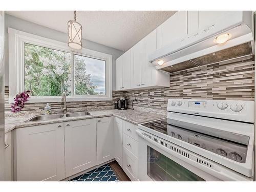 51-740 Bracewood Drive Sw, Calgary, AB - Indoor Photo Showing Kitchen With Double Sink