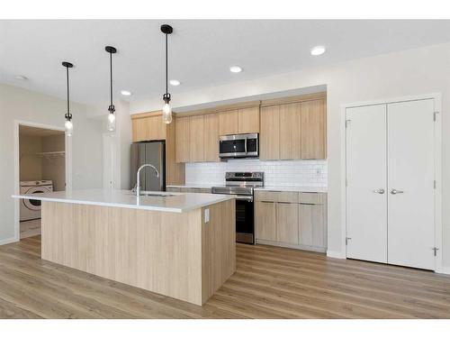 1207-220 Seton Grove Se, Calgary, AB - Indoor Photo Showing Kitchen With Upgraded Kitchen