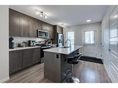 20559 Seton Way Se, Calgary, AB - Indoor Photo Showing Kitchen With Stainless Steel Kitchen