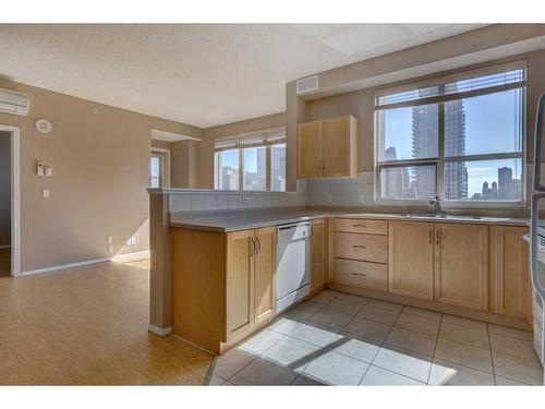 1408-1053 10 Street Sw, Calgary, AB - Indoor Photo Showing Kitchen