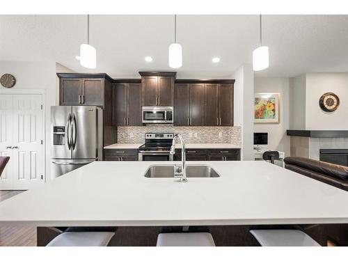 44 Walgrove Green Se, Calgary, AB - Indoor Photo Showing Kitchen With Double Sink With Upgraded Kitchen