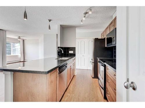 1-216 Village Terrace Sw, Calgary, AB - Indoor Photo Showing Kitchen