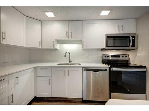 35-2225 Oakmoor Drive Sw, Calgary, AB - Indoor Photo Showing Kitchen With Double Sink