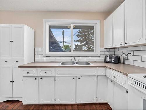 143 Penmeadows Close Se, Calgary, AB - Indoor Photo Showing Kitchen With Double Sink