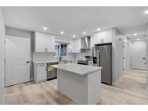 132 Foritana Road Se, Calgary, AB - Indoor Photo Showing Kitchen With Upgraded Kitchen