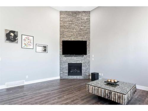 51 Carrington Crescent Nw, Calgary, AB - Indoor Photo Showing Living Room With Fireplace