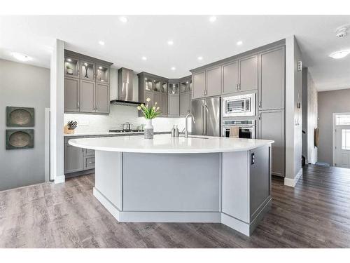 51 Carrington Crescent Nw, Calgary, AB - Indoor Photo Showing Kitchen With Upgraded Kitchen