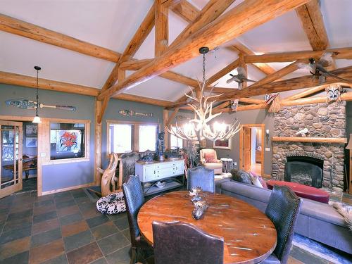 21 Chinook Ridge, Rural Foothills County, AB - Indoor With Fireplace