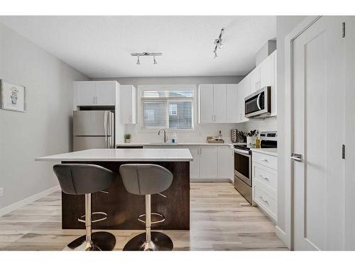 66 Sage Bluff Circle Nw, Calgary, AB - Indoor Photo Showing Kitchen With Stainless Steel Kitchen With Upgraded Kitchen